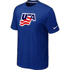 New USA Graphic Legend Performance Collection Locker Room T-Shirt Blue