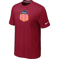 New Team USA Hockey Winter Olympics KO Collection Locker Room T-Shirt Red
