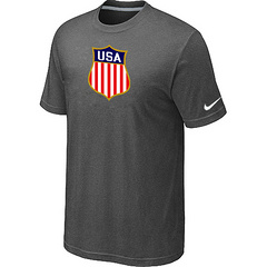 New Team USA Hockey Winter Olympics KO Collection Locker Room T-Shirt D.Grey