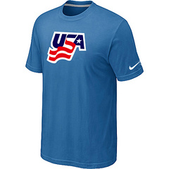 New USA Graphic Legend Performance Collection Locker Room T-Shirt light Blue