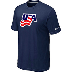 New USA Graphic Legend Performance Collection Locker Room T-Shirt D.Blue