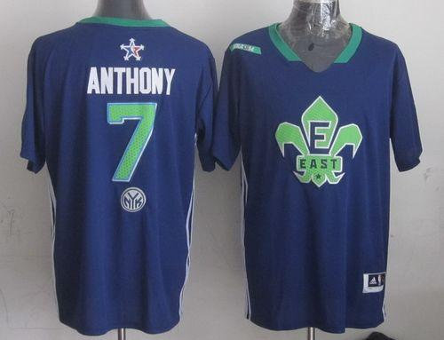 New York Knicks #7 Carmelo Anthony Navy Blue 2014 All Star NBA Jersey