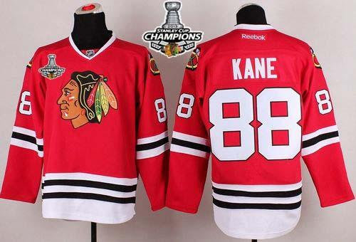 Chicago Blackhawks #88 Patrick Kane Red Stanley Cup Champions NHL Jersey Chicago Blackhawks #88 Patrick Kane Red Stanley Cup Champions NHL Jersey