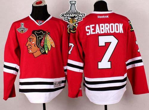 Chicago Blackhawks #7 Brent Seabrook Red Stanley Cup Champions NHL Jersey Chicago Blackhawks #7 Brent Seabrook Red Stanley Cup Champions NHL Jersey