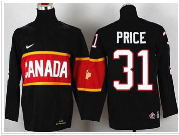 Youth NHL Team Canada 2014 Olympic #31 Carey Price Black Stitched Jersey