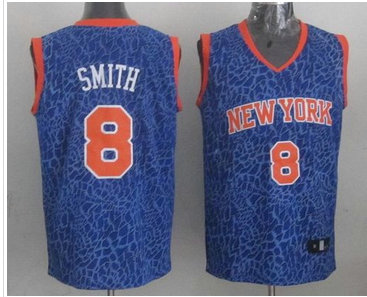 New York Knicks #8 J.R. Smith Blue NBA Jersey