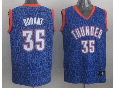 Oklahoma City Thunder #35 Kevin Durant Blue Crazy Light NBA Jersey Oklahoma City Thunder #35 Kevin Durant Blue Crazy Light NBA Jersey