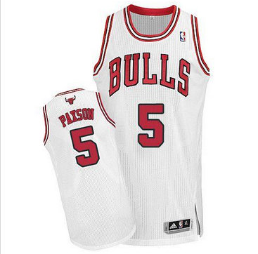 Chicago Bulls #5 John Paxson Revolution 30 White NBA Jersey