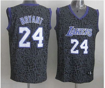 Los Angeles Lakers #24 Kobe Bryant Purple Crazy Light NBA Jersey