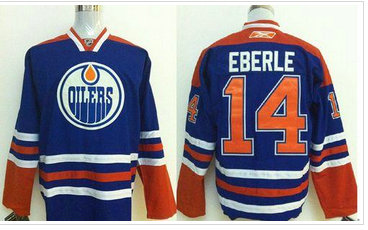 Edmonton Oilers #14 Jordan Eberle Stitched Light Blue NHL Jersey Edmonton Oilers #14 Jordan Eberle Stitched Light Blue NHL Jersey