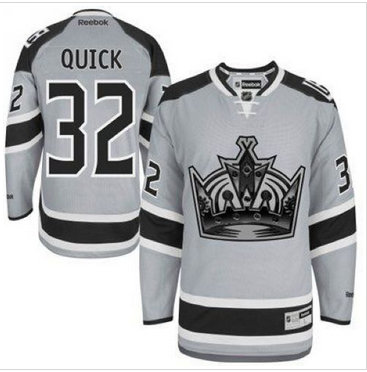 Los Angeles Kings #32 Jonathan Quick Grey 2014 Stadium Series Stitched NHL Jersey