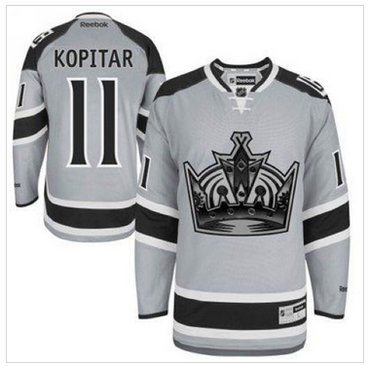 Los Angeles Kings #11 Anze Kopitar Grey 2014 Stadium Series Stitched NHL Jersey
