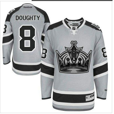 Los Angeles Kings #8 Drew Doughty Grey 2014 Stadium Series Stitched NHL Jersey