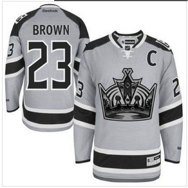Los Angeles Kings #23 Dustin Brown Grey 2014 Stadium Series Stitched NHL Jersey