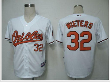 Youth MLB Baltimore Orioles #32 Matt Wieters White Cool Base Jersey
