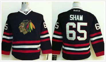 Youth NHL Chicago Blackhawks #65 Andrew Shaw Black Jersey