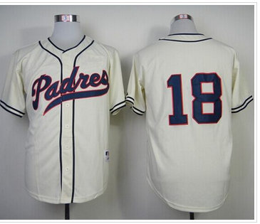 San Diego Padres #18 Carlos Quentin Cream 1948 Turn Back The Clock Stitched Baseball Jersey San Diego Padres #18 Carlos Quentin Cream 1948 Turn Back The Clock Stitched Baseball Jersey