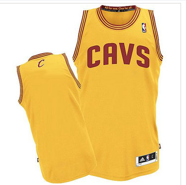 Cleveland Cavaliers Revolution 30 Blank Yellow Stitched NBA Jersey
