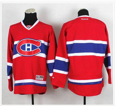 Montreal Canadiens Blank Red New CH Stitched NHL Jersey