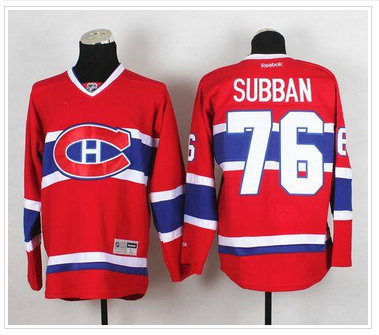 Montreal Canadiens #76 PK Subban Red New CH Stitched NHL Jersey