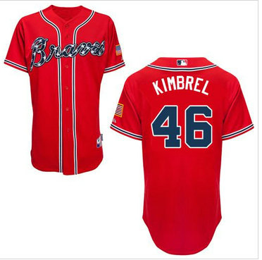 Atlanta Braves #46 Craig Kimbrel Red Cool Base Baseball Jersey