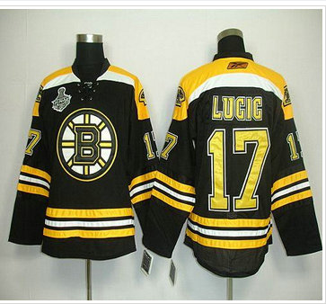 Youth NHL Boston Bruins #17 Milan Lucic Black Jersey