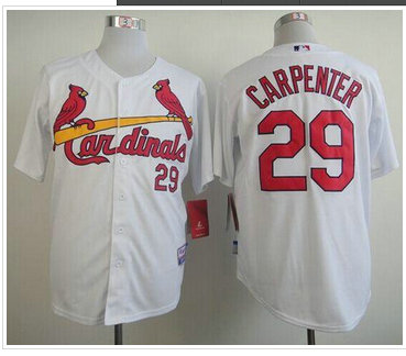 St.Louis Cardinals #29 Chris Carpenter White Stitched Baseball Jersey