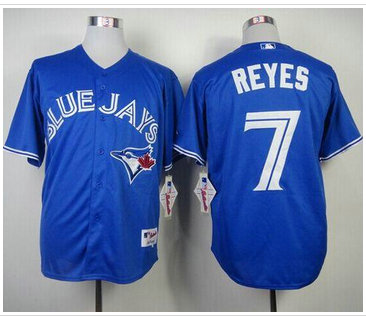 Toronto Blue Jays #7 Jose Reyes Blue Alternate Stitched Baseball Jersey
