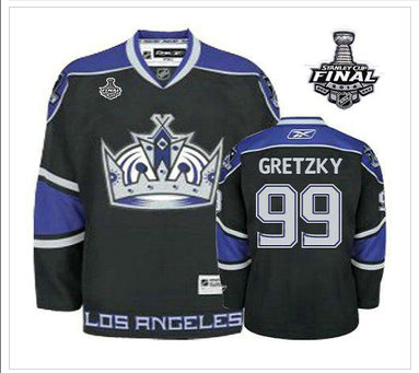 Los Angeles Kings #99 Wayne Gretzky Black Third 2014 Stanley Cup Finals Stitched NHL Jersey