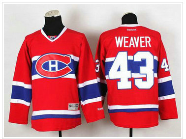 Montreal Canadiens #43 Mike Weaver Red Stitched NHL Jersey