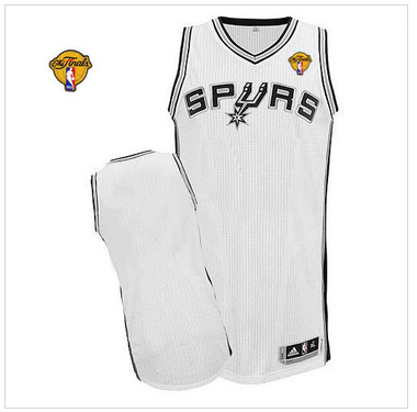 San Antonio Spurs Revolution 30 Blank White Finals Patch Stitched NBA Jersey