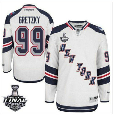 New York Rangers #99 Wayne Gretzky White 2014 Stadium Series With Stanley Cup Finals NHL Jersey