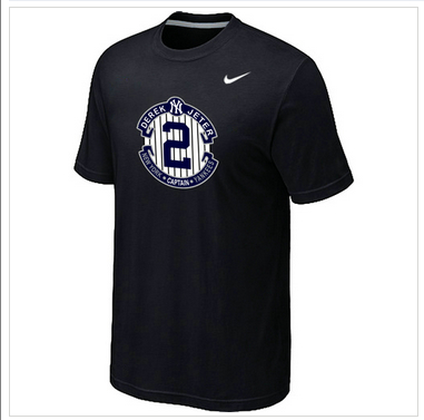 New Derek Jeter New York Yankees Official Final Season Commemorative Logo T-Shirt Black