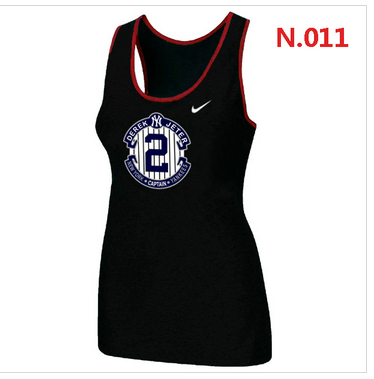 New Derek Jeter New York Yankees Official Final Season Commemorative Logo stretch Tank Top Black