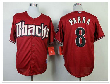 Arizona Diamondbacks #8 Gerardo Parra Red Cool Base Stitched Baseball Jersey