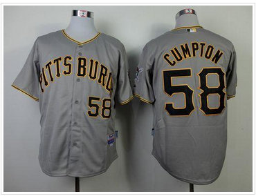 Pittsburgh Pirates #58 Brandon Cumpton Grey Cool Base Stitched Baseball Jersey Pittsburgh Pirates #58 Brandon Cumpton Grey Cool Base Stitched Baseball Jersey