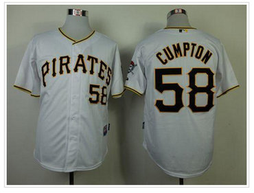 Pittsburgh Pirates #58 Brandon Cumpton White Cool Base Stitched Baseball Jersey Pittsburgh Pirates #58 Brandon Cumpton White Cool Base Stitched Baseball Jersey