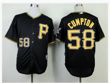 Pittsburgh Pirates #58 Brandon Cumpton Black Cool Base Stitched Baseball Jersey Pittsburgh Pirates #58 Brandon Cumpton Black Cool Base Stitched Baseball Jersey