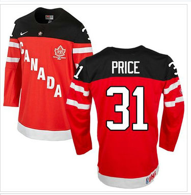 Team Canada Olympic #31 Carey Price Red 100th Anniversary Stitched NHL Jersey Team Canada Olympic #31 Carey Price Red 100th Anniversary Stitched NHL Jersey