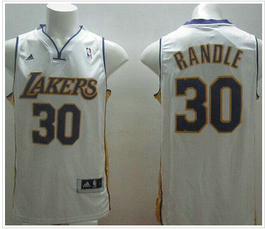 Revolution 30 Lakers #30 Julius Randle White Stitched NBA Jersey