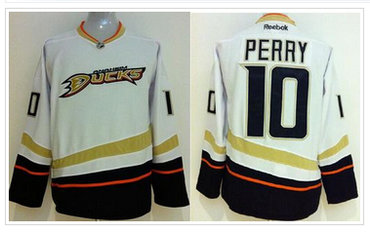 Anaheim Ducks #10 Corey Perry White Stitched NHL Jersey