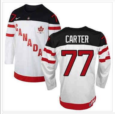 Olympic CA. #77 Jeff Carter White 100th Anniversary Stitched NHL Jersey
