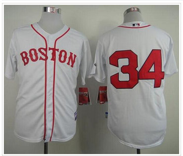 Boston Red Sox #34 David Ortiz White Stitched Baseball Jersey