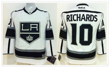Youth NHL Los Angeles Kings #10 Mike Richards White Road Jersey