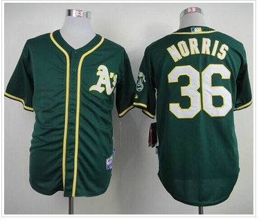 Oakland Athletics #36 Derek Norris Green Cool Base Stitched Baseball Jersey