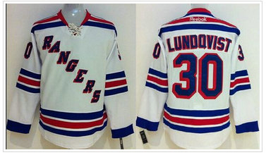 Youth NHL New York Rangers #30 Henrik Lundqvist White Stitched Jersey Youth NHL New York Rangers #30 Henrik Lundqvist White Stitched Jersey