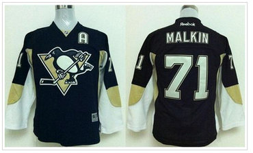 Youth NHL Pittsburgh Penguins #71 Evgeni Malkin Stitched Black Jersey Youth NHL Pittsburgh Penguins #71 Evgeni Malkin Stitched Black Jersey