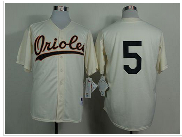 Baltimore Orioles #5 Brooks Robinson Cream 1954 Turn Back The Clock Stitched Baseball Jersey