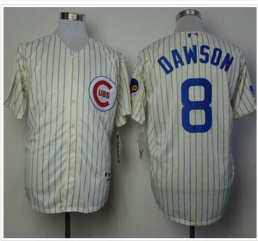 Chicago Cubs #8 Andre Dawson Cream 1969 Turn Back The Clock Stitched Baseball Jersey