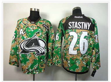Colorado Avalanche #26 Paul Stastny Camo Veterans Day Practice NHL Jersey